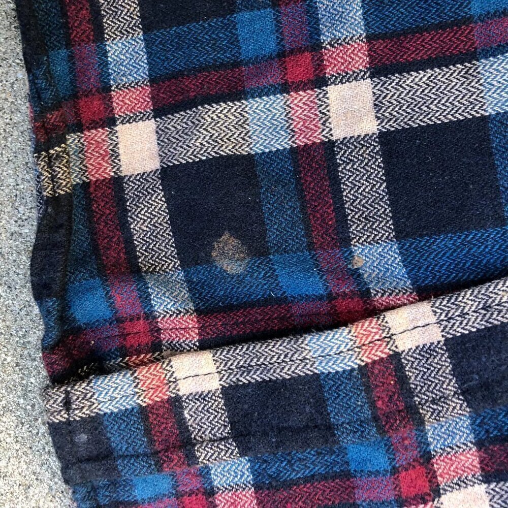 ELXR Flannel Shirt Men's MEDIUM Button Down Pocket Cotton Collar Plaid Top - Picture 7 of 10